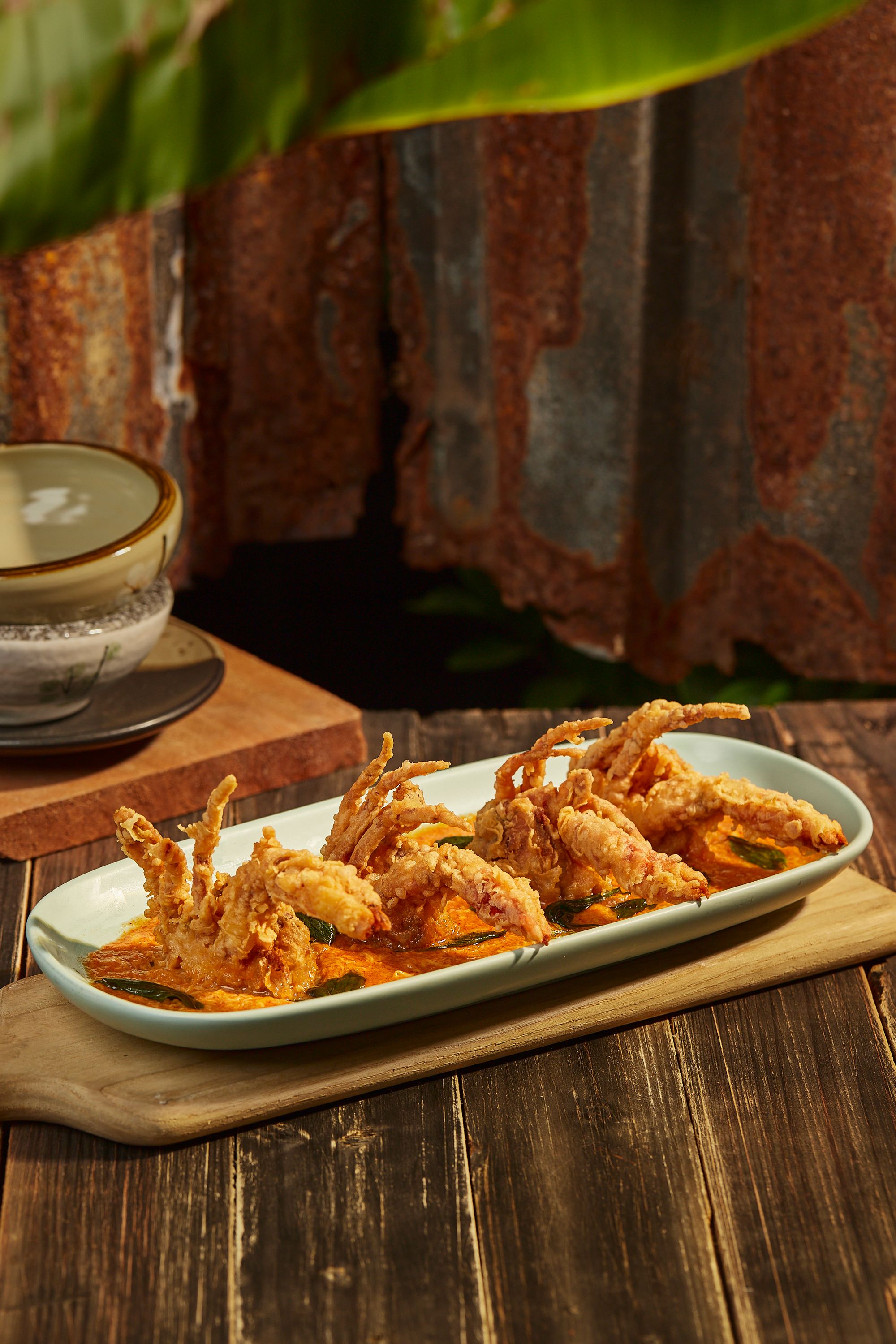 Fried shrimp platter for coastal catering in Galveston